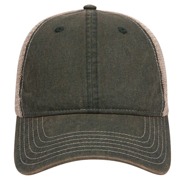 Vintage Dirty Wash Cotton Twill w/ Soft Polyester Mesh Thumbnail