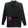 Long Sleeve Silk Touch Polo with Pocket Thumbnail