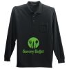 Long Sleeve Silk Touch Polo with Pocket Thumbnail