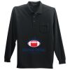 Long Sleeve Silk Touch Polo with Pocket Thumbnail